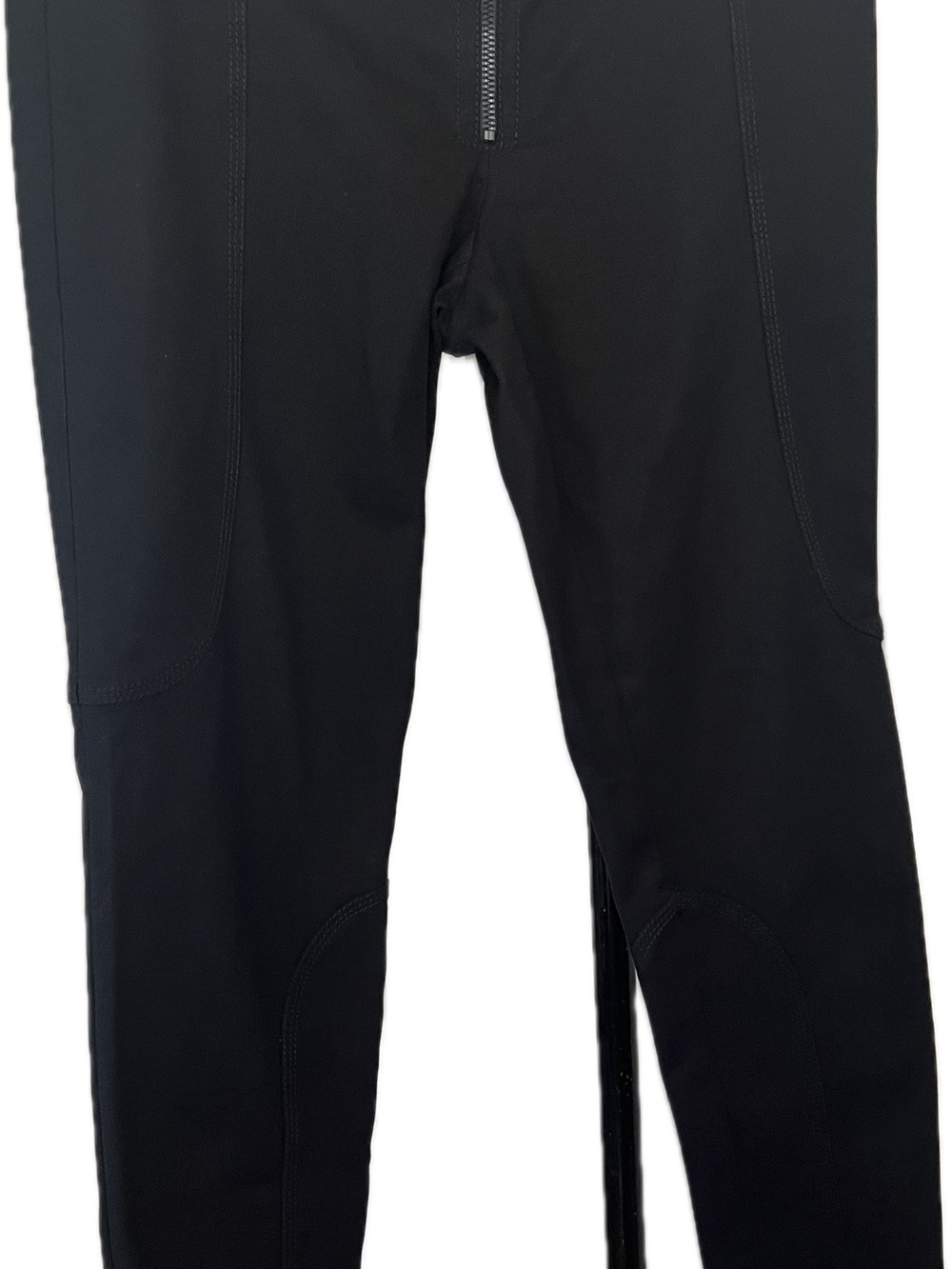 Gucci Women Black utility skinny leg logo buckle zip ankle pants